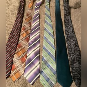 Set of 12 mens ties. VanHuSen, Stanford, izod